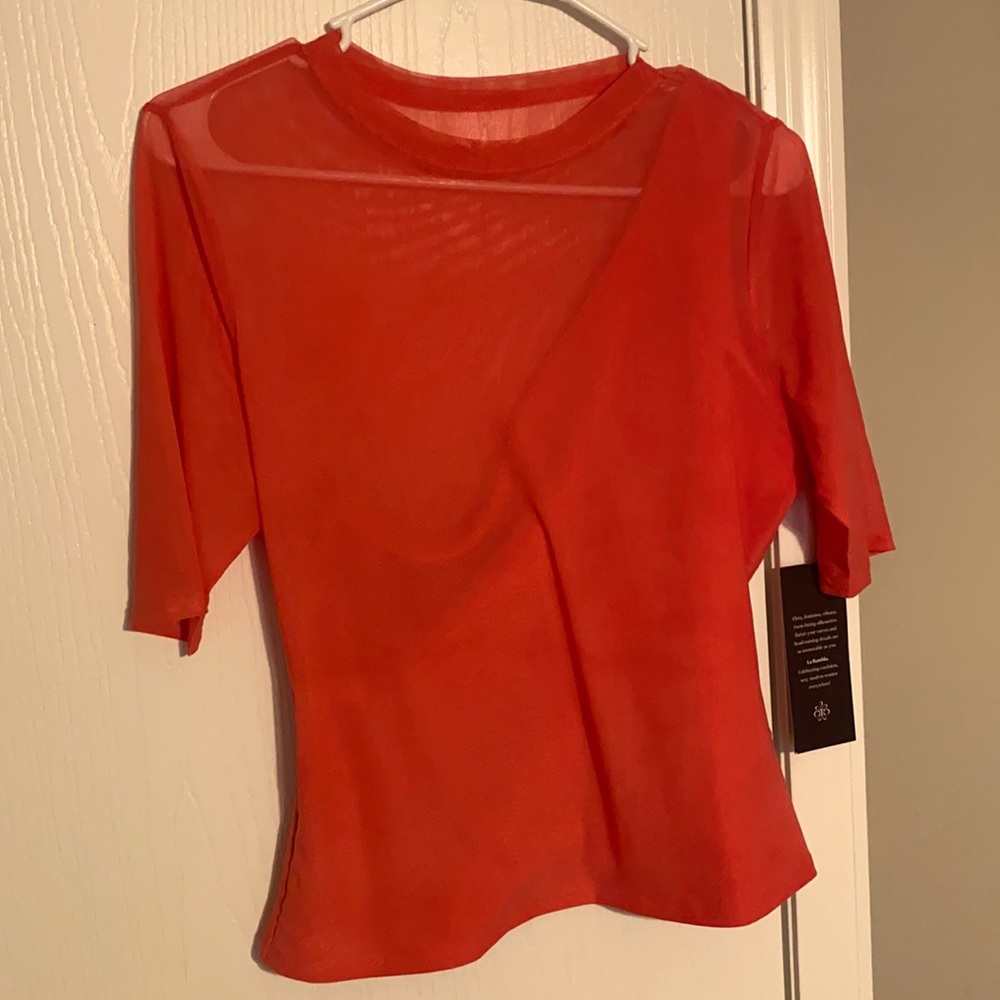 Sexy Sheer Casual Top .